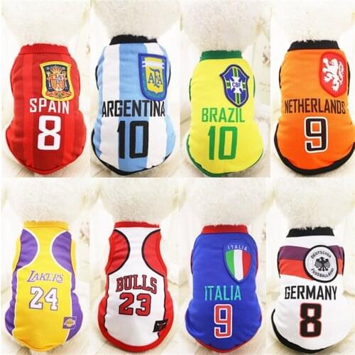 Pet Products Dog Clothing Coat Jacket Vest Dog Clothes For Samll Dogs Sports Style Breathable Pet Dog Clothes For Dogs Costume