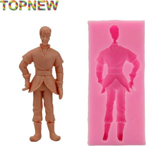 3D Doll Shape Fondant Cake Silicone Mould Chocolate Candy Jelly Mold Kitchen Gadgets 1929