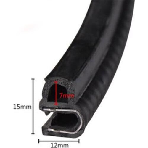 Rubber Edge Trim Car Door Window Rubber Sealing Strip Anti-noise Weatherstrip