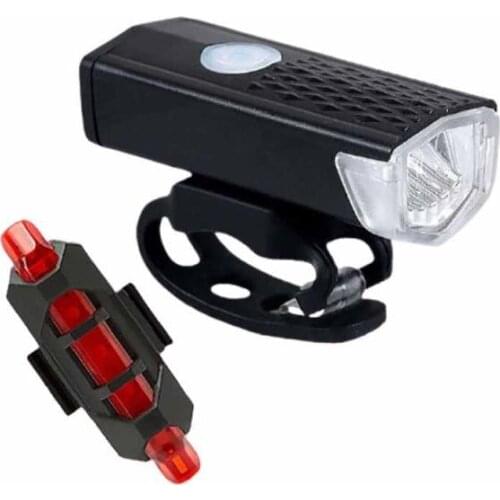 3 Modes Bike Light USB 300 Lumens Bicycle Lamp Handlebar Front Headlight Bicycle LED Flashlight Lantern Safety Bike Accessories