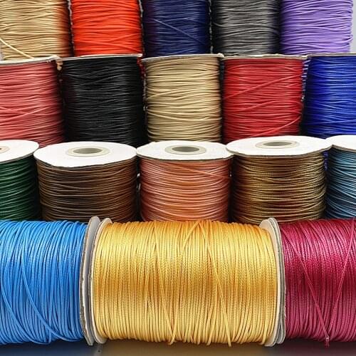 10meters 0.5mm Waxed Cord Waxed Thread Cord String Strap Necklace Rope Bead DIY Jewelry Making for Bracelet