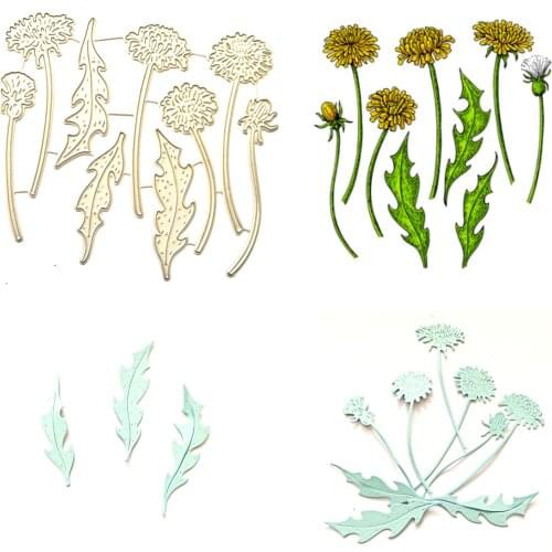 ZhuoAng Dandelion Cutting Dies Set for DIY Scrapbooking Photo Album Decoretive Embossing Stencial