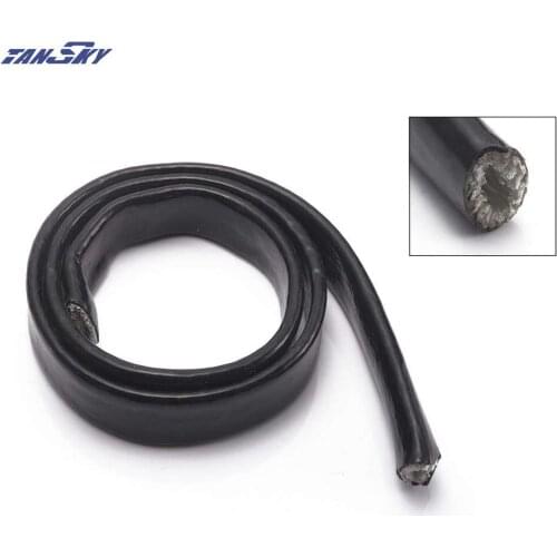High Temperature Heat AN6 Vulcan Fire Sleeve Fire Braid Flame Shield Black 3/8X1M ID:10MM TK-FHGAN6