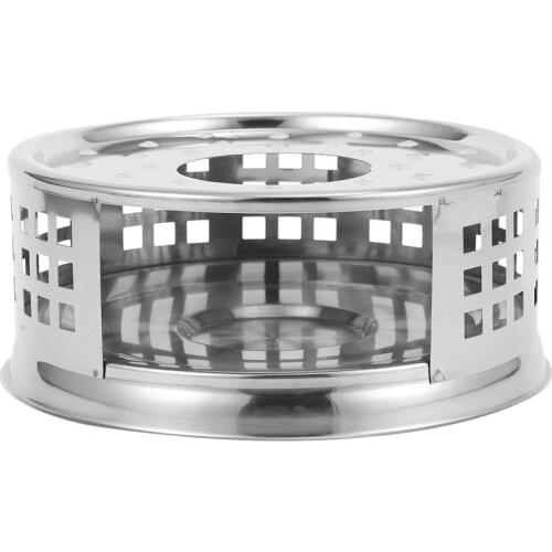 1pc Teapot Warmer Stainless Steel Tea Candle Holder Teapot Heating Base Warm Tea Hot Tea Stove Stainless Steel Heating Base