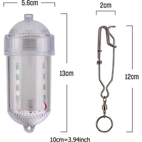 12 LED Night Fishing Light Fish Gathering Underwater Attracting Fish Lamp Waterproof Lure Light