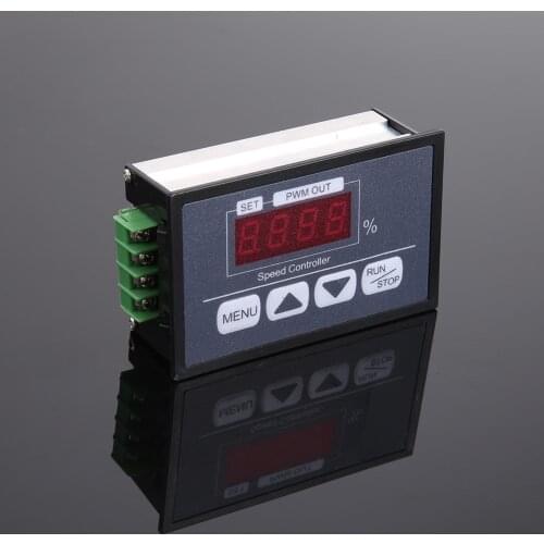 2021 NEW Digital display Panel 30A DC 6V~60V PWM Motor Speed Controller Slow start/stop revolving speed Time Adjustable