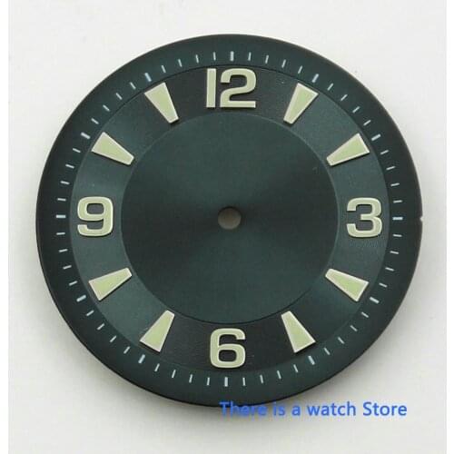 33.5mm Green Watch Dial Fit Miyota 8205 8215 Mingzhu 2813 ETA 2836 Movement mens watch