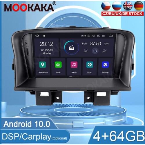 4+64GB Android 10.0 For Chevrolet Cruze 2009-2012 Stereo Headunit Multimedia Player Auto Radio Car GPS Navigation WIFI DSP BT