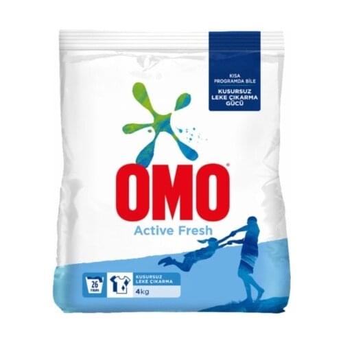 4 kg Omo Whites Active Fresh Detergent. Flawless Stain Removal
