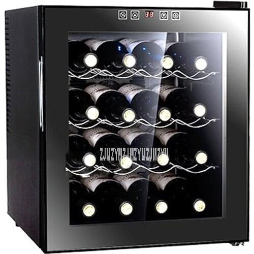 4 Layer Electric Red Wine Cabinet 16 Bottle Constant Temperature 11-18 Centigrade Household Ice Bar Mini Wine Refrigerator BW50D