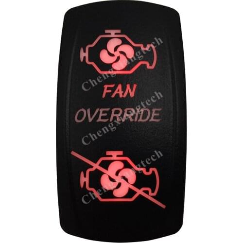 5 Pin ON OFF SPST Red Led Fan Overide Rocker Car Boat Dashboard Light 12v 24v Toggle Switch for Carling ARB Narva 4x4 Style