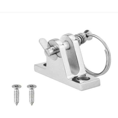 90 Degree SS316 Boat Bimini Top Deck Hinge with quick release pin Marine Kayak Canoe Boat Cover Bimini Sprayhood