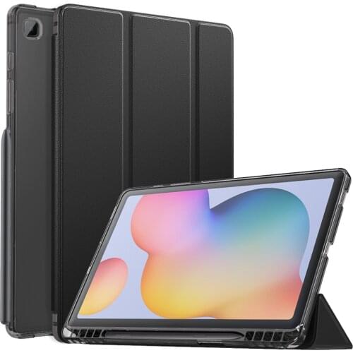 Case for Galaxy Tab S6 Lite 10.4 2020, Smart Stand Cover Shell Case with Translucent TPU Back Shell for Galaxy Tab S6 Lite 10.4