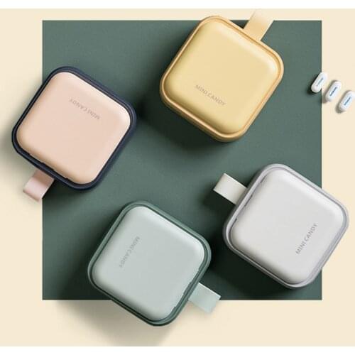4 Grids Portable Medicine Storage Drug Tablet Dispenser Sugar Cube Shape Independent Lattice PP Pill Case 1Pcs Travel Pill Box
