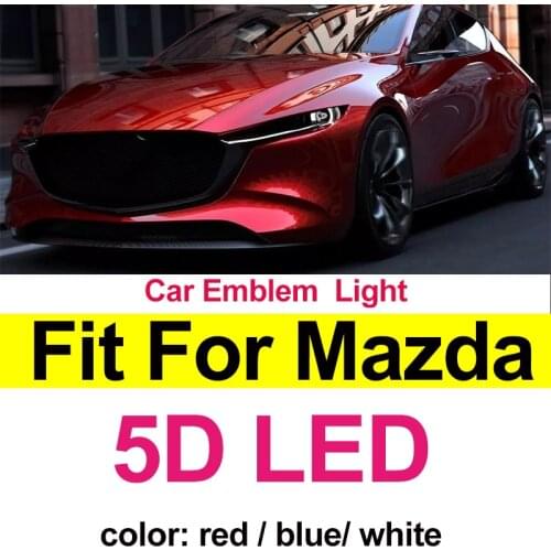 For 2 3 6 8 CX7 5D LED Light Emblem Cover Shine Auto Trunk Badge Badge Car Logo Sticker Decoration Decoration Car Styling
