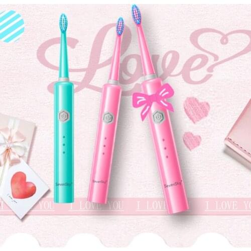 Electric Toothbrush Professional Toothbrush Withe 2pcs Replace Teeth Brush Waterproof USB Rechargeable Teeth brush