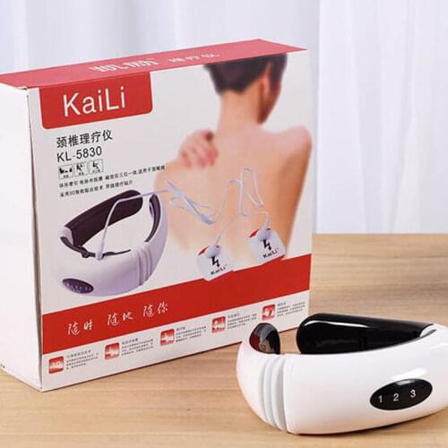 Electric Neck Massager Pulse Back 6 Modes Physical Therapy Instrument Far Infrared Heating Pain Relief Health Relaxation Machine