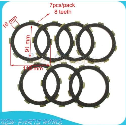 Engine Clutch Friction Plate Fit CG CB 200cc 250cc Dirt Bike ATV Quad 4 Wheelers