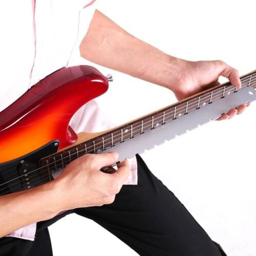 Guitar Luthier Measuring Tools Guitar Measuring Ruler Understring Radius Gauge Guitar Neck Notched Straight Edge Ruler
