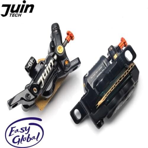 Juin Tech GT-P Hybrid Hydraulic Road Disc Brake Set CX Gravel 160mm Dual Side Actuation 4 Pistons Ultralight Bike Brake Caliper