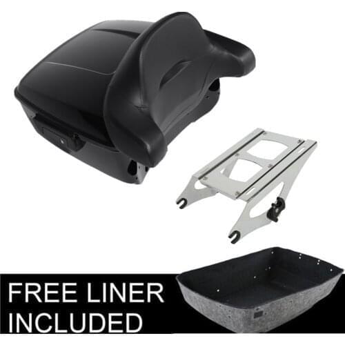 Motorcycle King Pack Trunk Backrest Mounting For Harley Touring Tour Pack Road Street Glide 14-20 19