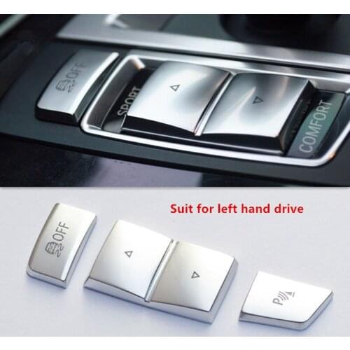 Car Interior Mouldings ABS Gear Shift Buttons Decorative Cover Trim For BMW 5 series F10 F07 F18 2011-2017 Car Styling Accessory