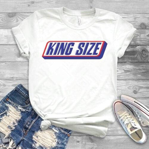 2020 King Size Shirt Funny Snickers Inspired Shirt Mens King Graphic Tee Hipster Tops Trendy tshirt