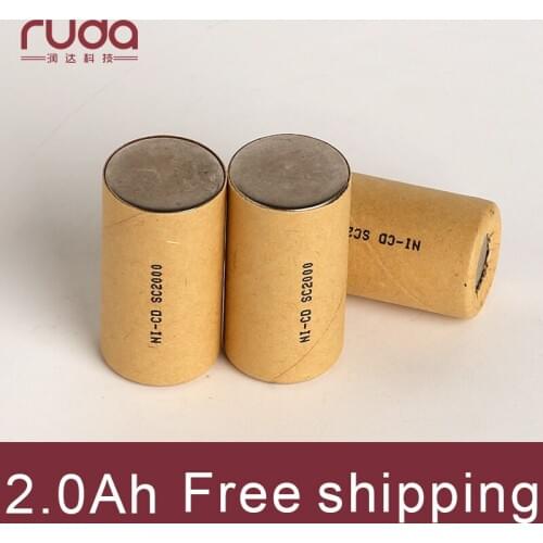 Ni cd 2000mAh 20Pcs battery pack,rechargeable battery,high power battery cell,power tool battery,Power Cell,Discharge rate 10C