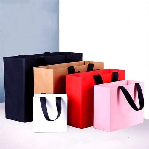 Customized pajamas, clothing, books, large gift box, paper bag, shopping bag, widened rope handle bag
