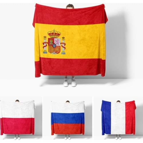 Flag Decorative Double Winter Summer Throw Blanket Bedspread on The Bed Childrens Thermal Happy Nappers Cover for Sofa