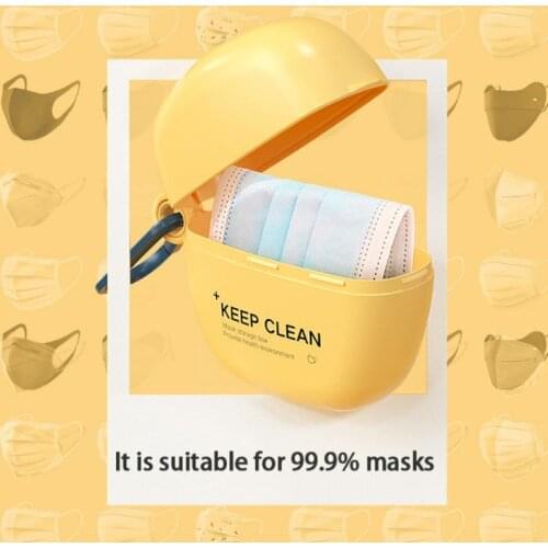 PP Face Mask Storage Box Mask Holder Portable Dust-Proof Moisture-Proof Childrens Student Mask Box Disposable Mask Storage Case
