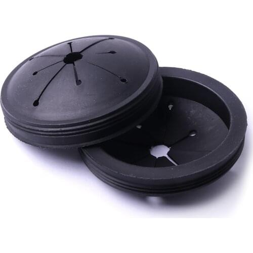 Durable 1/2pcs 80mm Neoprene GE Series Model Black Color Garbage Disposal Splash Guard for Garbage Processor Replacement Parts