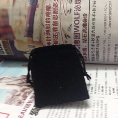 SPECIAL SALE(15pcs/lot)7*9cm black velvet jewelry bag for gift accessories earphone cosmetic necklace bracelet watch bags\pouch