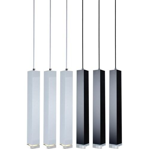 Led Pendant Lamps dimmable Lights Kitchen Island Dining Room Shop Bar Counter Decoration Cylinder Pipe Hanging Lamps