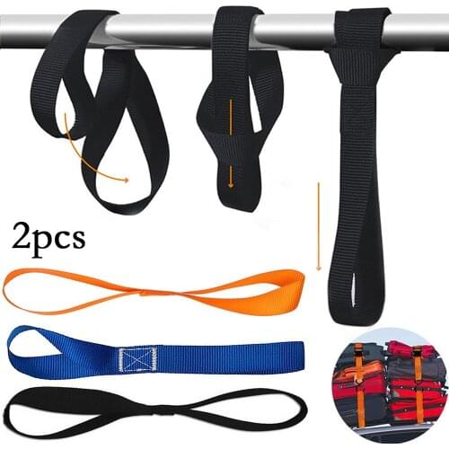 2Pcs 25*400mm Multi Purpose Motorcycle Tie Downs Luggage Soft Straps Loops For Car Motorcycle Handlebar Motorcycle Accessories