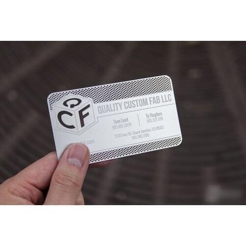 High Grade laser engraving metal stainless steel business card/visiting card