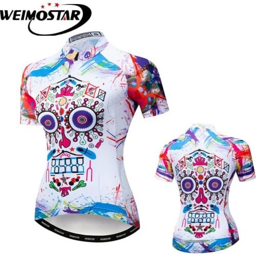 Weimostar 2019 quality Team Cycling Jersey Top Womens Maillot Ciclismo Racing Bicycle Cycling Clothing Summer MTB Bike Jersey
