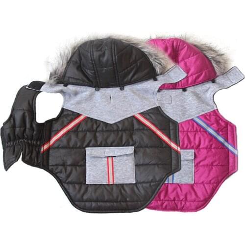 CoolPaw Winter Pet Dog Clothes For Small Dogs Warm Down Jacket Waterproof Spots Dog Coat Thicker Cotton Clothing 2 Colors