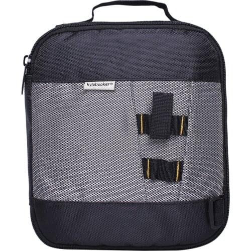 10” x8.5” x 2” Black Soft Bait Binder Bag Fishing Lure Storage Wallet Soft Plastics Tackle Box for Worms and Jigs