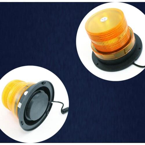 12V/24V LED Yellow color Car Truck Strobe Warning Light Police LED Flashing Emergency lights Beacon Lamp with Magnetic Mounted