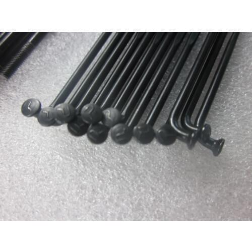 24pcs/lot Pillar PSR Aero 1432 black SS bladed J-bend spokes AL7075 nipples Road Bicycle Freeride FR Downhill DH MTB wheel parts