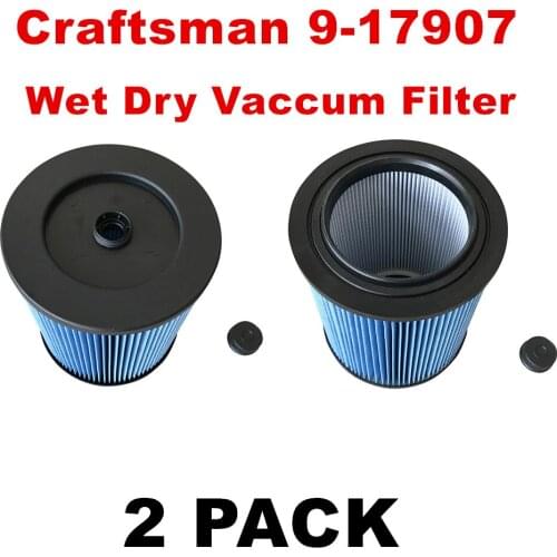 Pack of 2pcs Craftsman 9-17907 Wet Dry Vaccum Filter Fine Dust Collection For Craftsman parts Vacuum Cleaners accessories