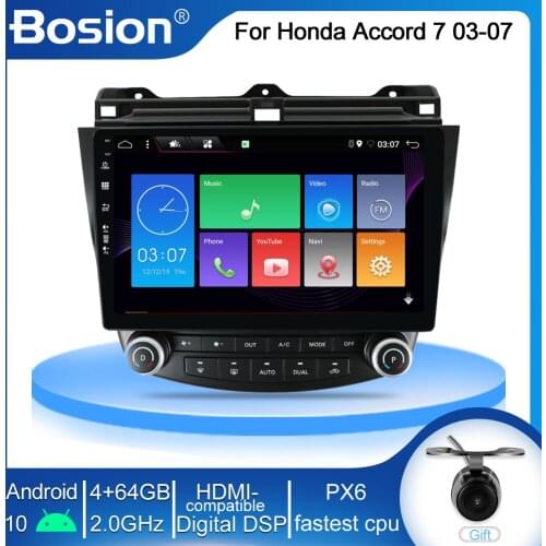 Android 10 4GB RAM 64GB ROM Car Radio Multimedia Player For Honda Accord 7 2003 2004 2005 2006 2007 Navigation Auto 2 din no dvd
