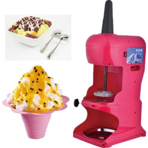 Crushed ice maker ice shaver blender mini electric block shaving machine ZF