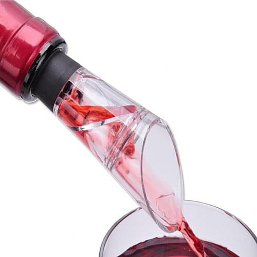 Household Bar Wine Liquor Spiral Pourer Decanter Spout Aerator Dispenser Tool Kitchen Dining Bar Barware