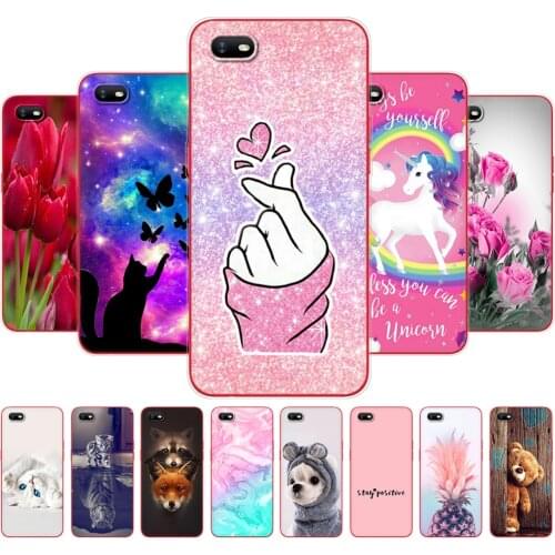 For OPPO A1K Case 6.1" Painted Soft Silicon TPU Back Phone Cover For OppoA1K CPH1923 Case Bumper Bag Full 360 Protective Coque