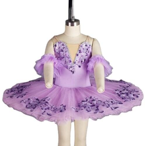 Lilac Pre-Professional Ballet Dance Tutu Stage Costumes for Child and Adult Ballerina Tutus Performance Dancing Dress BLL043