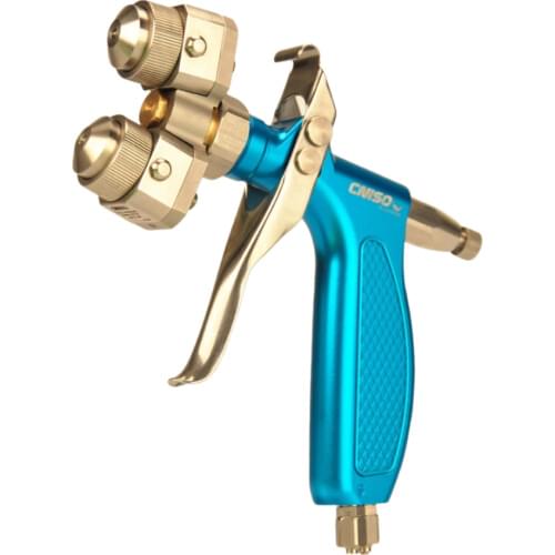 Double nozzle spray gun Chrome Anti-Corrosion Spray Gun 316 Stainless Steel Anti-Acid Manual Type Spray Gun for Chrome(H-S2-C2)