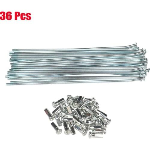 Electric Bicycle 8G Diameter 3.5mm Length 200-245mm Spokes + Nipples 36pcs/Lot