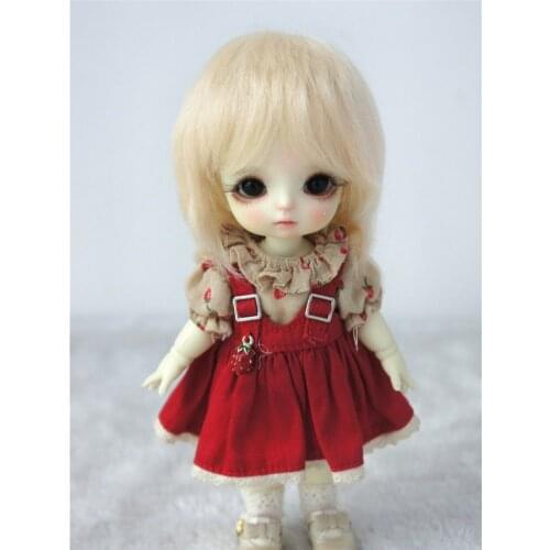 JD032 1/12 1/8 1/6 Fashion soft Mohair doll wigs size3-4inch 5-6inch 6-7 inch Short Boyish BJD hair small size doll accessories